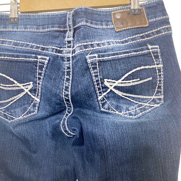 Silver Jeans Co Aiko Bootcut Jeans Dark Wash Thick Stitch W28 - Picture 6 of 7